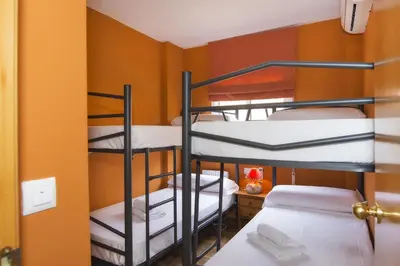 Cama o camas de una habitación en Vera Playa Chalet Adosado Jardín Piscina Parking