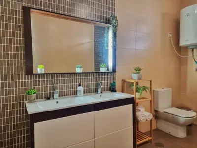 Un baño de Casa ENCANTOS DEL MAR, La Fabriquilla, Cabo de Gata