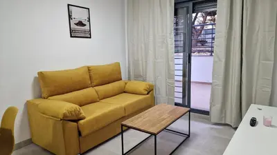 Zona de estar de Gran terraza Apartamento playa Garrucha
