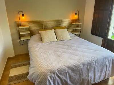Cama o camas de una habitación en El Balcón de Ohanes R&R
