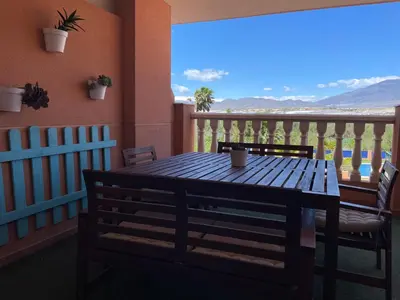 Un balcón o terraza de Los Cactus de Almerimar
