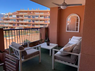 Un balcón o terraza de Los Cactus de Almerimar