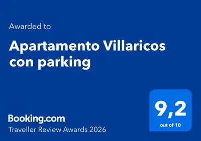 Certificado, premio, señal o documento que está expuesto en Apartamento Villaricos con parking