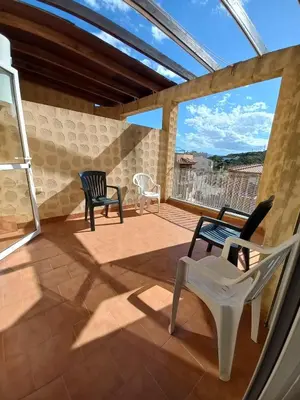 Un balcón o terraza de Apartamento Villaricos con parking