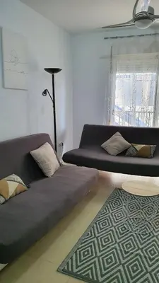 Zona de estar de Apartamento estilo nordico Lagos de Almerimar