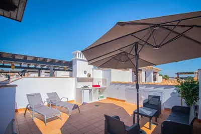 Un balcón o terraza de Mediterranea 17 Vera Playa Jardines de nuevo Vera