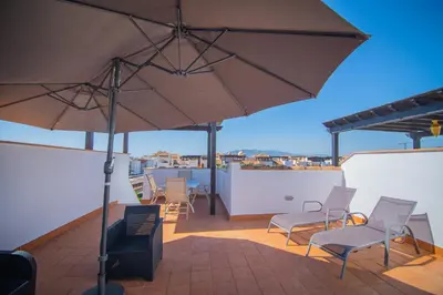 Un balcón o terraza de Mediterranea 17 Vera Playa Jardines de nuevo Vera