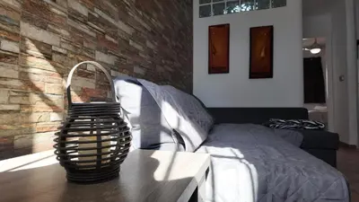 Cama o camas de una habitación en Apartalux Luna de las Negras