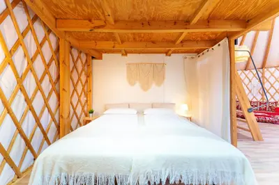 Cama o camas de una habitación en Camp y Niño