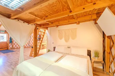 Cama o camas de una habitación en Camp y Niño
