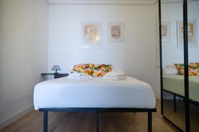 Cama o camas de una habitación en CT 381 AL - Faro's Playa Zapillo - Almeria - Apartment for 4