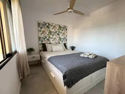 Cama o camas de una habitación en Studio in Aguadulce with Sea Views & Pool
