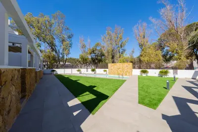 Jardín al aire libre en Casa Izar