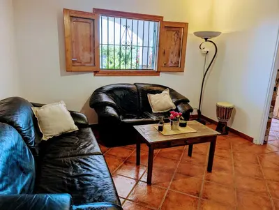 Zona de estar de Casa Rural en Ohanes, 1 dormitorio - El Cortijo Escondido, La Rosa