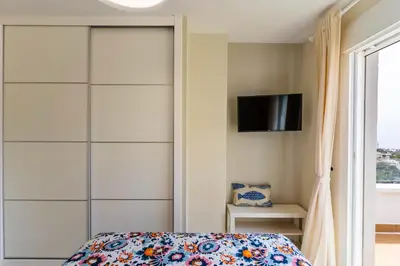 Cama o camas de una habitación en Apartamento Vistazul R&R