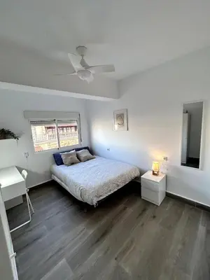 Cama o camas de una habitación en A pasos del mar, 4 habitaciones, AC y reformado