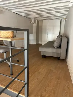 Cama o camas de una habitación en Apartamento junto a la Plaza del Ayuntamiento
