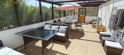 Zona de estar de Los Rubiales - Andalusian self catering apartments with pool