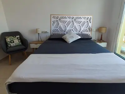Cama o camas de una habitación en Casa Helios - Precioso ático con sol, mar y relax