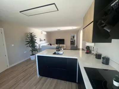 Una cocina o zona de cocina en Villa Amanecer