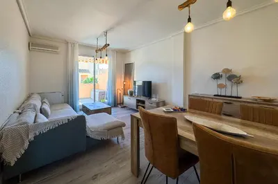 Cama o camas de una habitación en R2311 Parque Vera 5 Vera Playa Almería