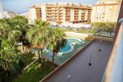 Piscina en o cerca de CT 386 AL - Faro's Roquetas Beach Apartment