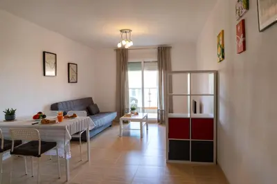 Zona de estar de CT 386 AL - Faro's Roquetas Beach Apartment
