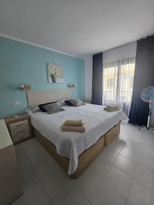 Cama o camas de una habitación en Apartamento Costa Azul VERA