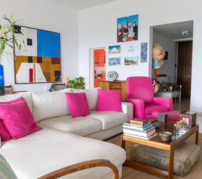 Zona de estar de CT 385 AL - Faro's Soulrise Villa - Mojacar - Pool & Artistic Flair close to the Beach