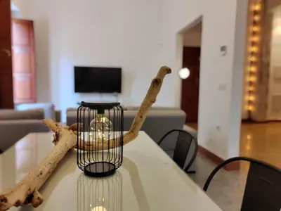 Una televisión o centro de entretenimiento en Apartamentos Bertrand Plaza