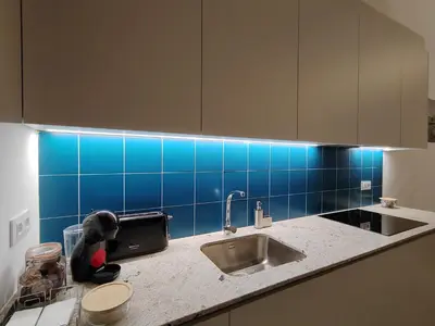 Una cocina o zona de cocina en Apartamentos Bertrand Plaza