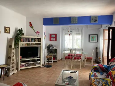 Una televisión o centro de entretenimiento en Apartamento Mateo