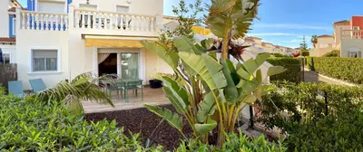 Jardín al aire libre en Apartamento TorreMar Natura Urbanización Naturista, Piscina Climatizada, Bajo con Jardín, Parking