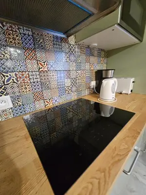 Una cocina o zona de cocina en Vera Apartamento Perla Esmeralda