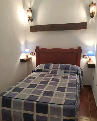 Cama o camas de una habitación en Casa Cueva, Cuevas del Emir