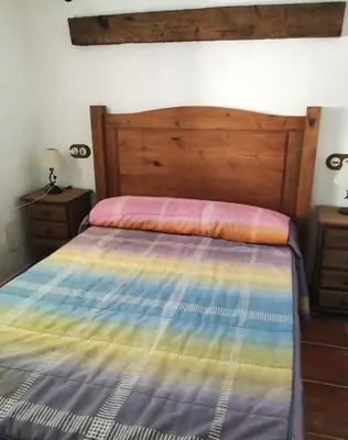 Cama o camas de una habitación en Casa Cueva, Cuevas del Emir