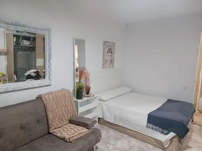 Cama o camas de una habitación en Aguadulce Montse