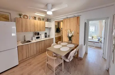 Una cocina o zona de cocina en ATICO 4 con Terraza en Centro, Casco Histórico con Aire Acondicionado y Wifi