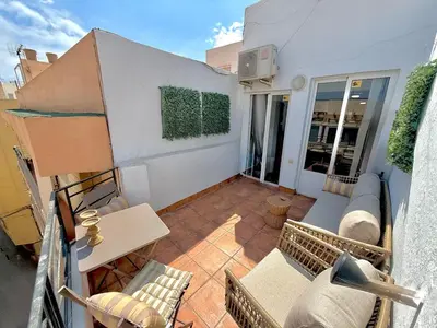 Zona de estar de ATICO 4 con Terraza en Centro, Casco Histórico con Aire Acondicionado y Wifi