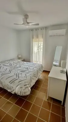Cama o camas de una habitación en Ático Dúplex con vistas al Mar