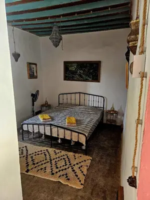 Cama o camas de una habitación en Casa de Dona Concha Apartments Ugijar