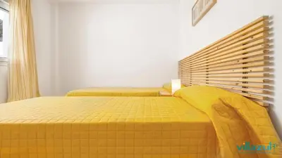 Cama o camas de una habitación en House in Natural Park Cabo de Gata