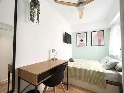Cama o camas de una habitación en Zapillo Design Apartment