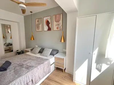 Cama o camas de una habitación en Zapillo Design Apartment