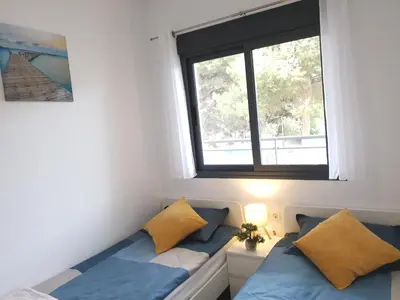 Cama o camas de una habitación en Apartamento Brisas Luminosas