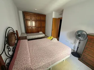 Cama o camas de una habitación en apartamento vacacional roquetas de mar