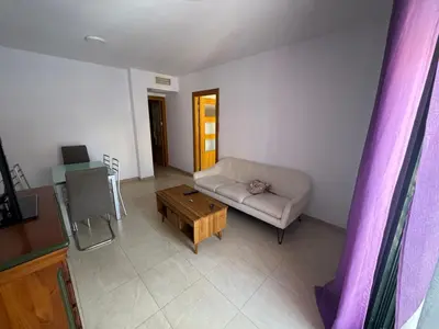 Cama o camas de una habitación en apartamento vacacional roquetas de mar