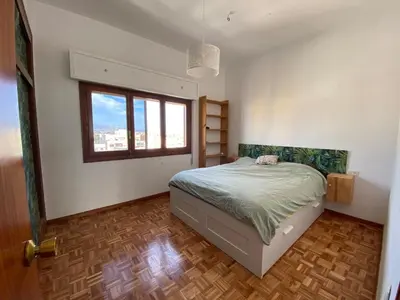 Cama o camas de una habitación en Apartamento-sobreático 1 linea de playa