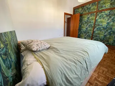 Cama o camas de una habitación en Apartamento-sobreático 1 linea de playa