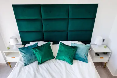 Cama o camas de una habitación en Sueño del Sur